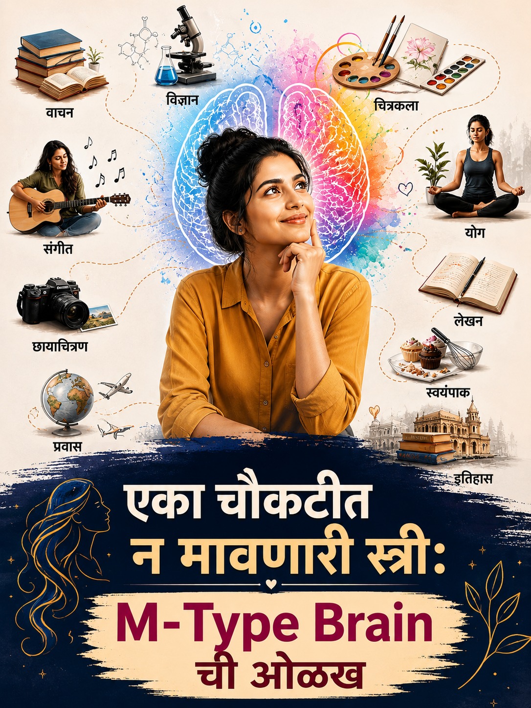 एका चौकटीत न मावणारी स्त्री : M – Type Brain ची ओळख