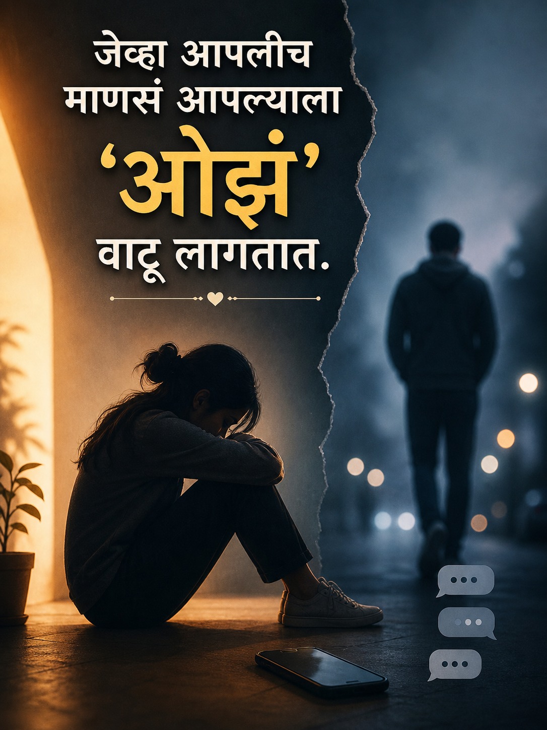 जेव्हा आपलीच माणसं आपल्याला ‘ओझ’ वाटू लागतात.