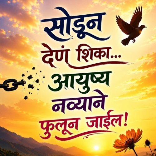 “सोडून देणं शिका.. आयुष्य नव्याने फुलून जाईल!”