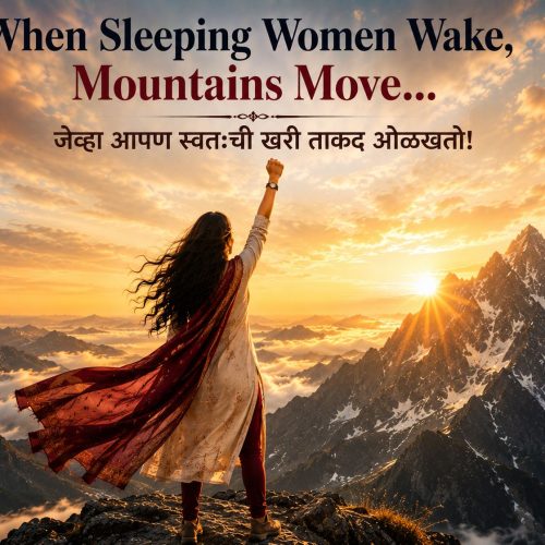 “When Sleeping Women Wake, Mountains Move :जेव्हा आपण स्वतःची खरी ताकद ओळखतो! “