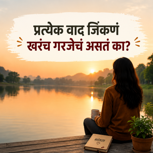 प्रत्येक वाद जिंकणं खरंच गरजेचं असतं का?